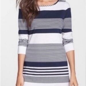 Lilly Pulitzer Navy & White Striped Dress - size L